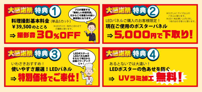 LEDポスターを導入で売上がアップ