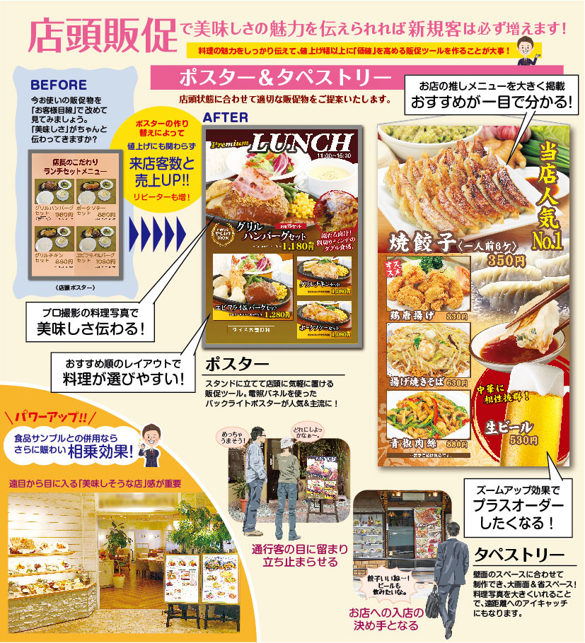 食品サンプルキャンペーン,飲食店売上アップ,食品サンプル,販売促進