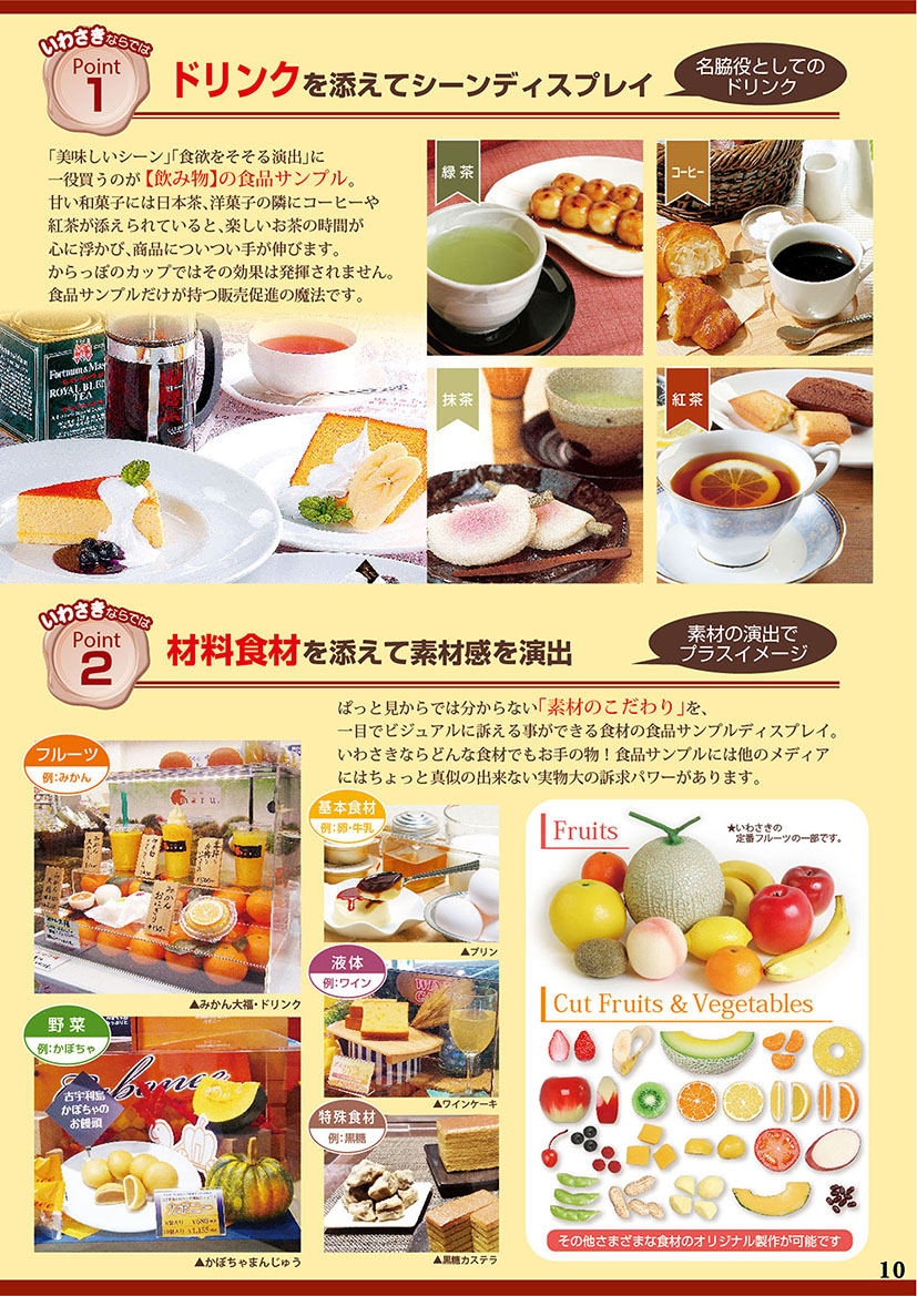 食品サンプルカタログ 洋菓子・和菓子,飲食店売上アップ,飲食店売上UP