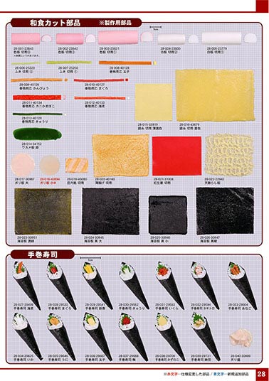 食品サンプル規格部品