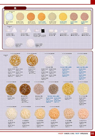 食品サンプル規格部品